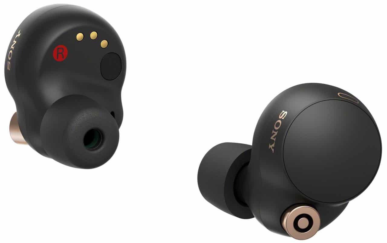 um par dos novos fones de ouvido TWS da Sony