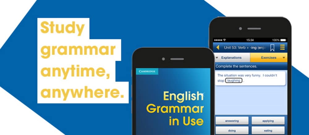 Imagem mostra aplicativo English Grammar in Use