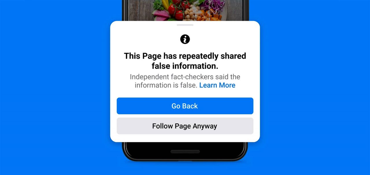 Facebook agir contra pessoas que postarem fake news