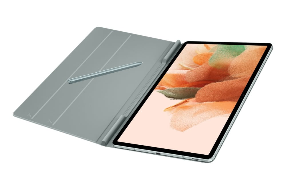 Imagem mostra Galaxy Tab S7 na cor cinza