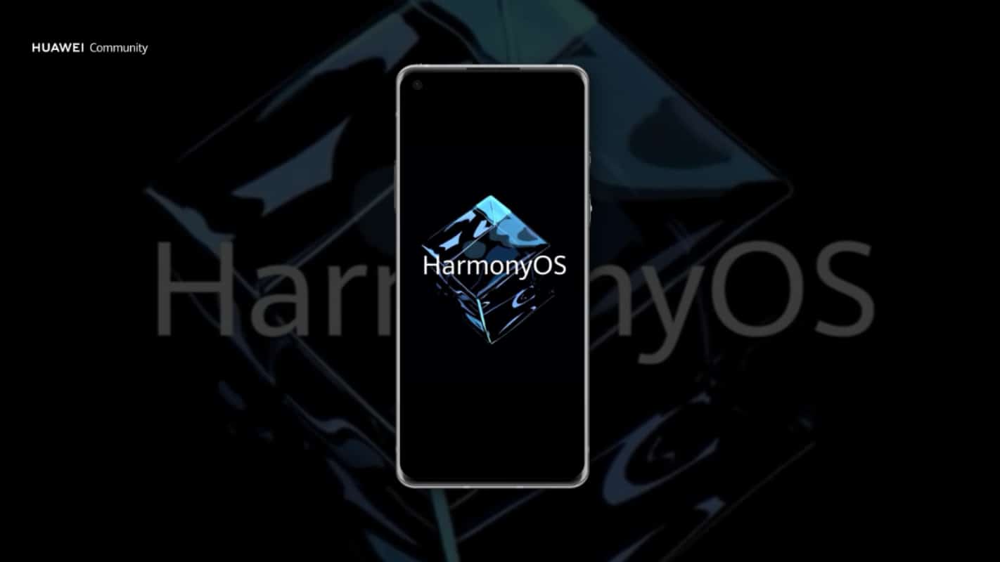 ilustração de um smartphone com o HarmonyOS, que poderá ser escolhido por marcas chinesas ao invés do Android