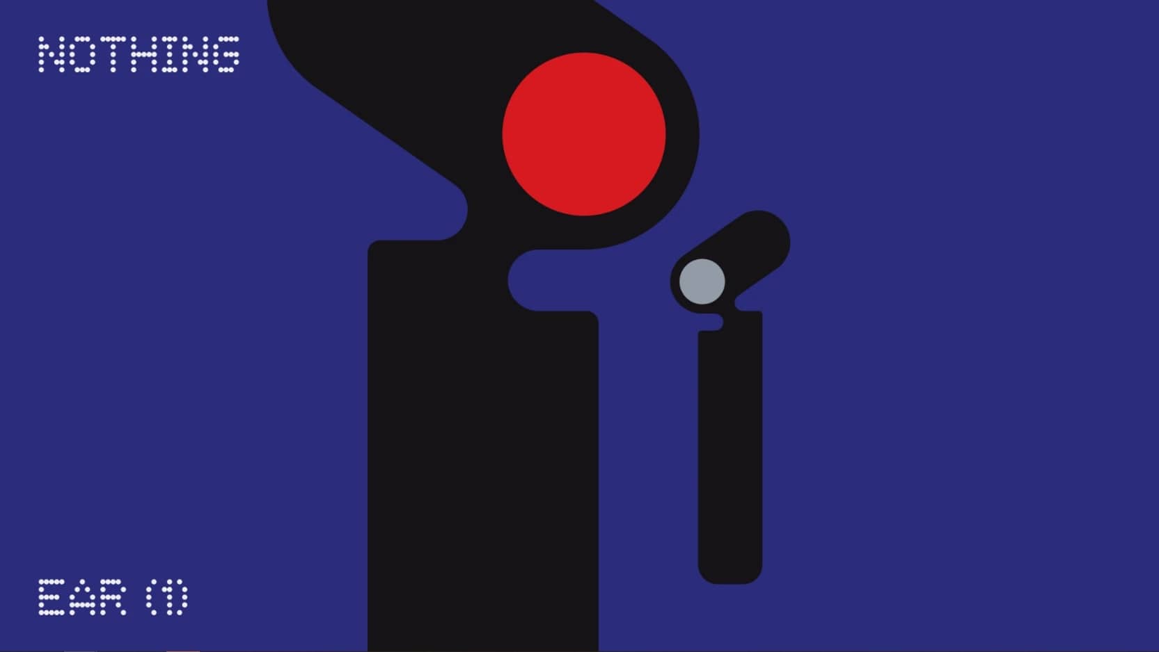 Silhueta dos fones de ouvido Nothing Ear 1