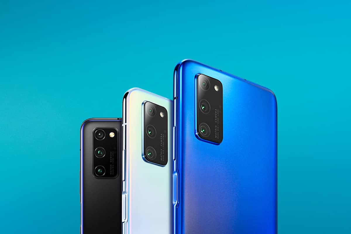 Imagem dos celulares Honor 30