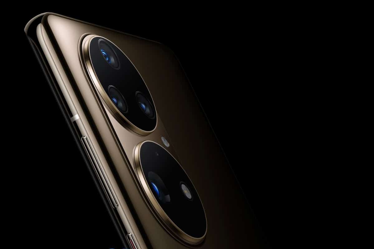 Imagem do módulo de câmeras do Huawei P50