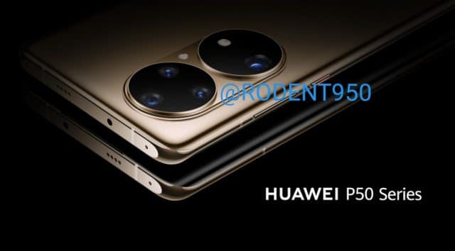Imagens renderizadas do Huawei P50