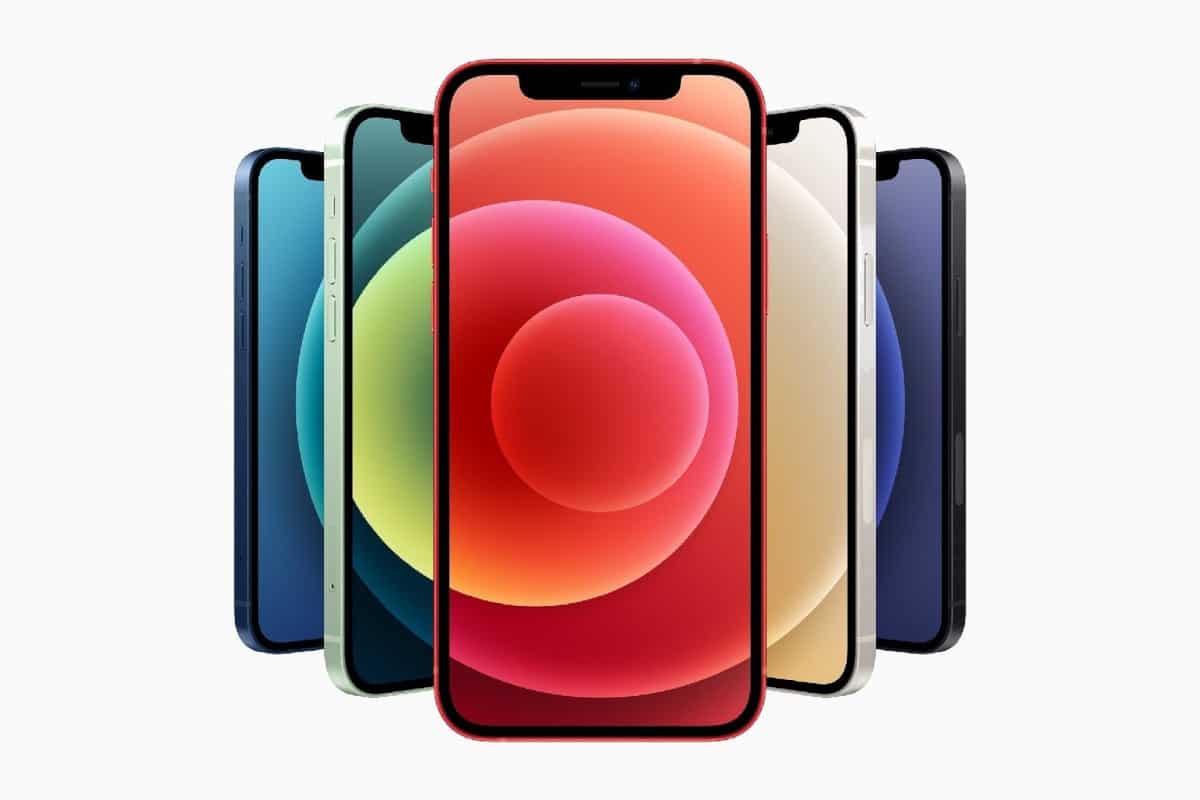Imagem dos modelos de iPhone 12