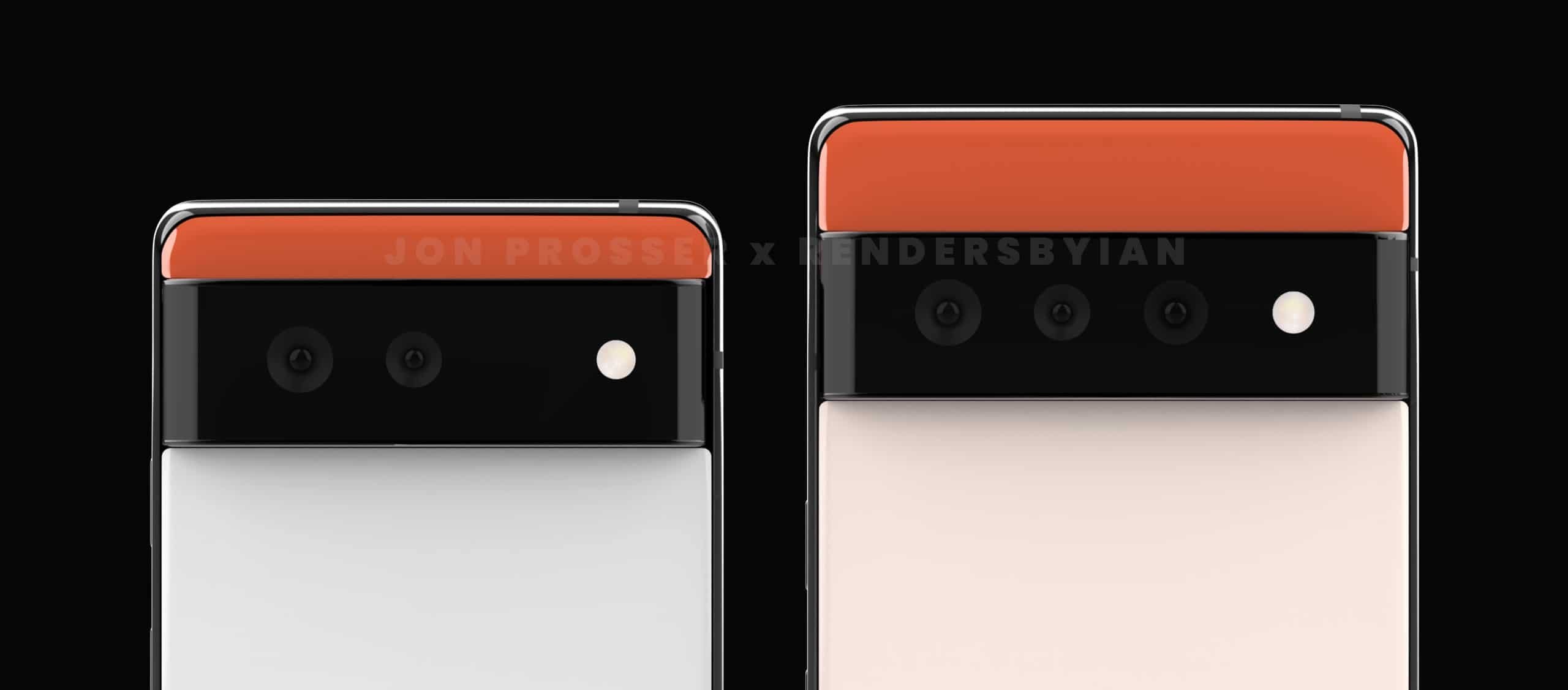 Arte a partir de imagens vazadas do Google Pixel 6