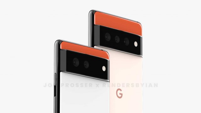 Arte a partir de imagens vazadas do Google Pixel 6