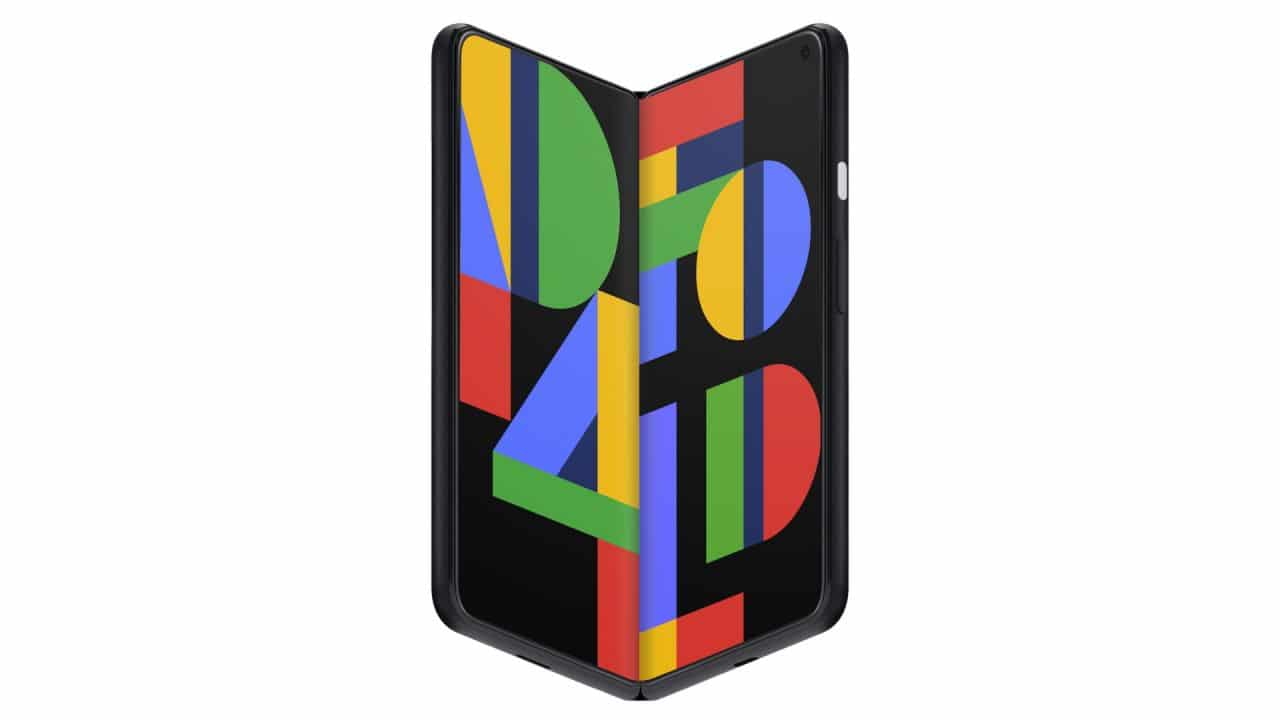 Imagem renderizada projeta como seria o Pixel Fold, smartphone dobrável que o Google pode lançar ainda em 2021
