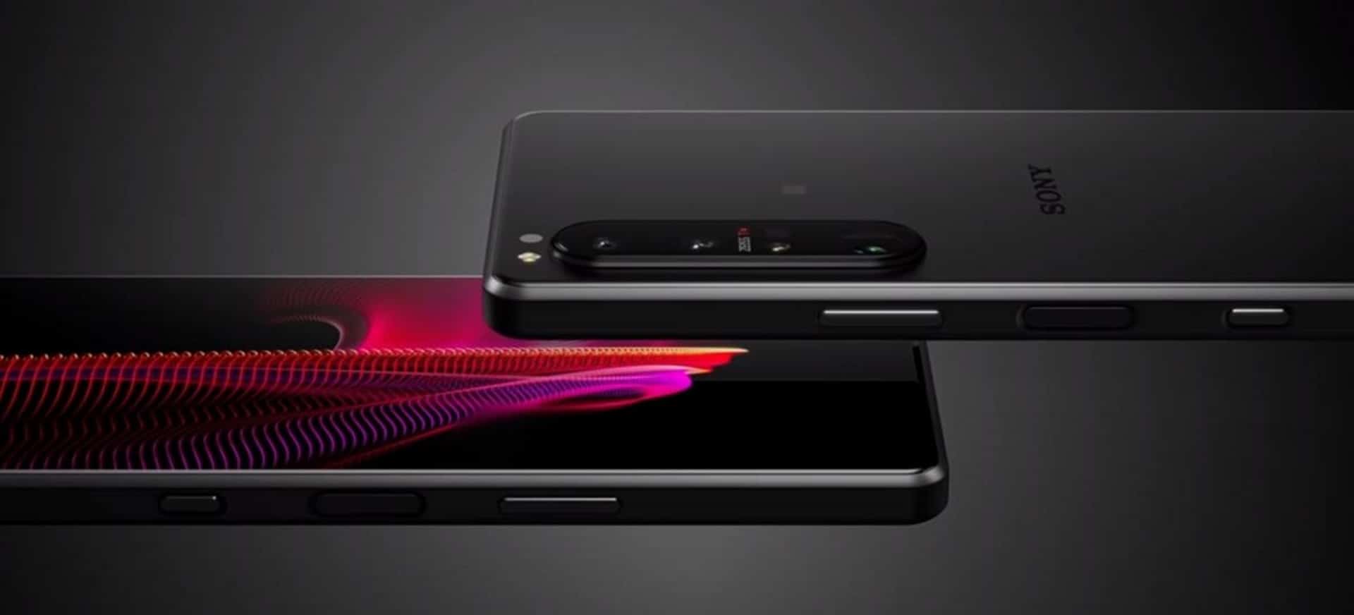 Imagem mostra dois celulares modelo Sony Xperia 1 III, cujo lançamento deve acontecer no dia 31 de agosto