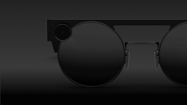 novos óculos Spectacles 3 na cor preta