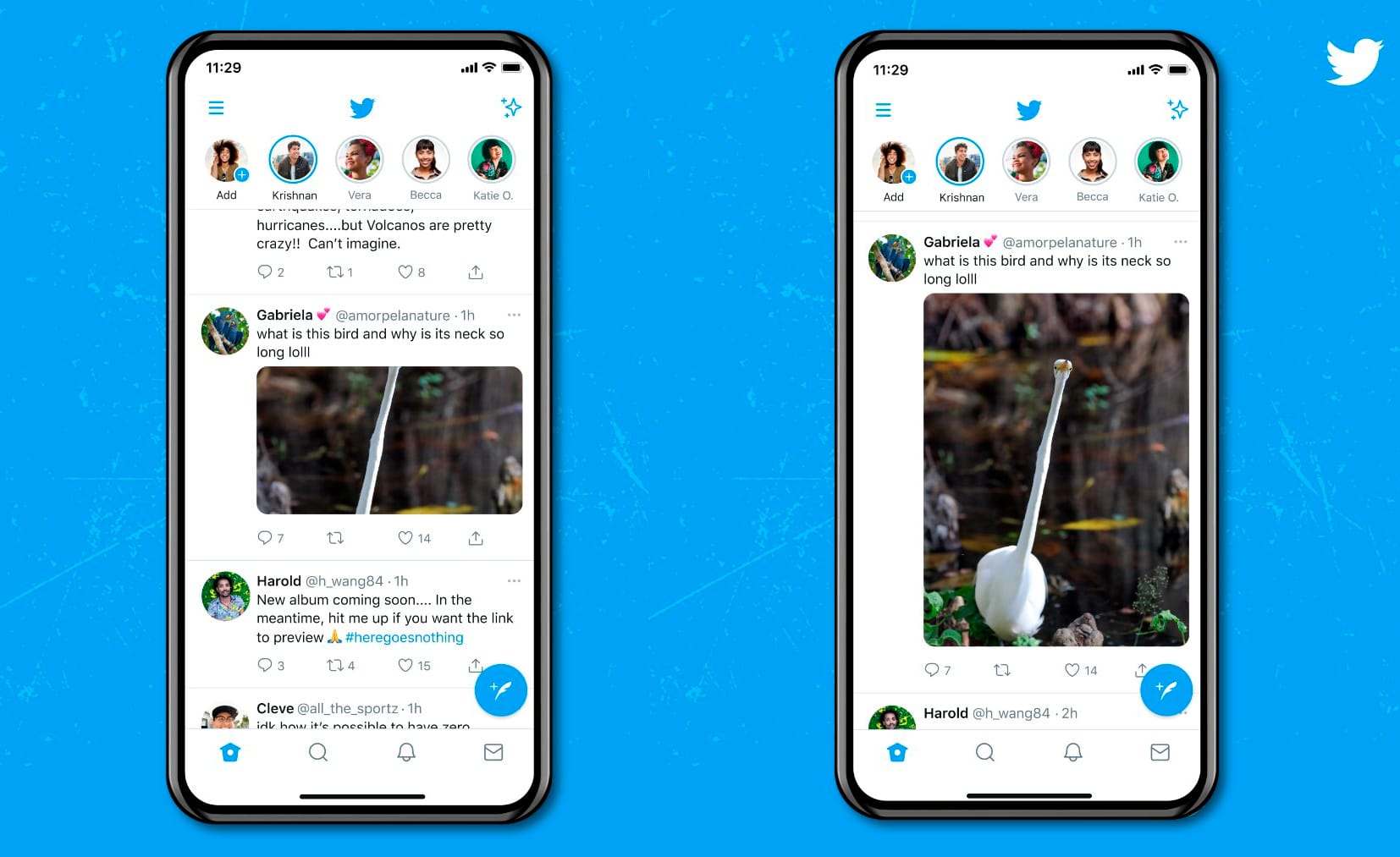 Telas mostram novo recurso de melhora de corte de imagens do Twitter