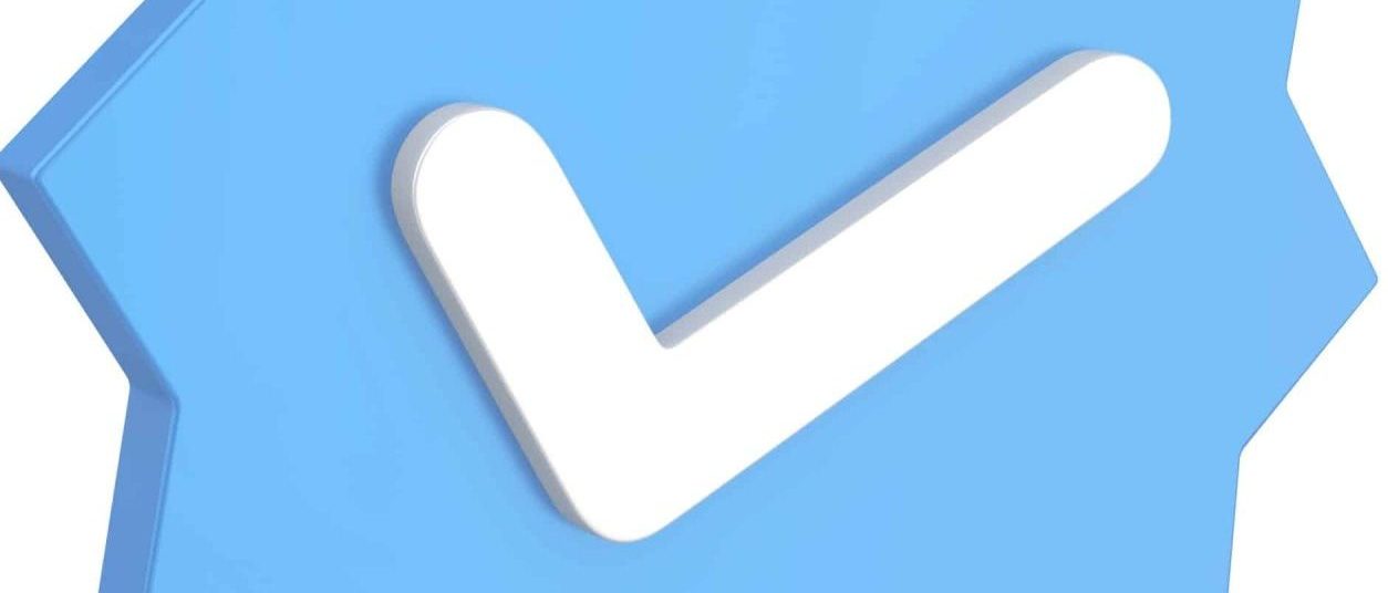 Logo de verificação do Twitter