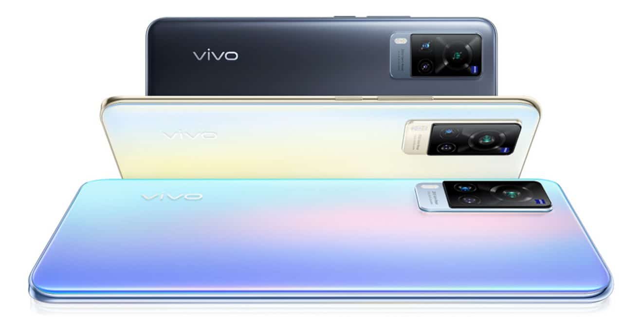 Imagem mostra celulares Vivo X60, série que vai ganhar atualizações do Android por três anos em alguns mercados