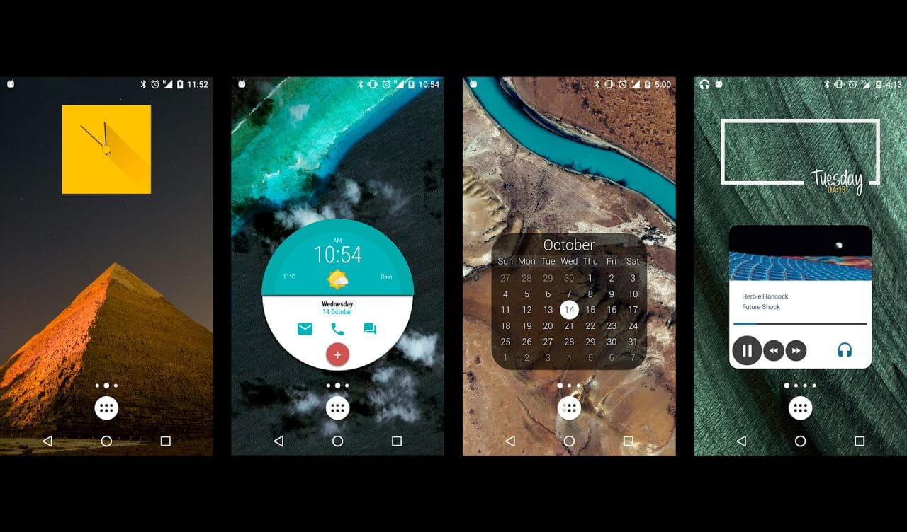 Widgets no Android (KWGT Kustom Widget Maker)