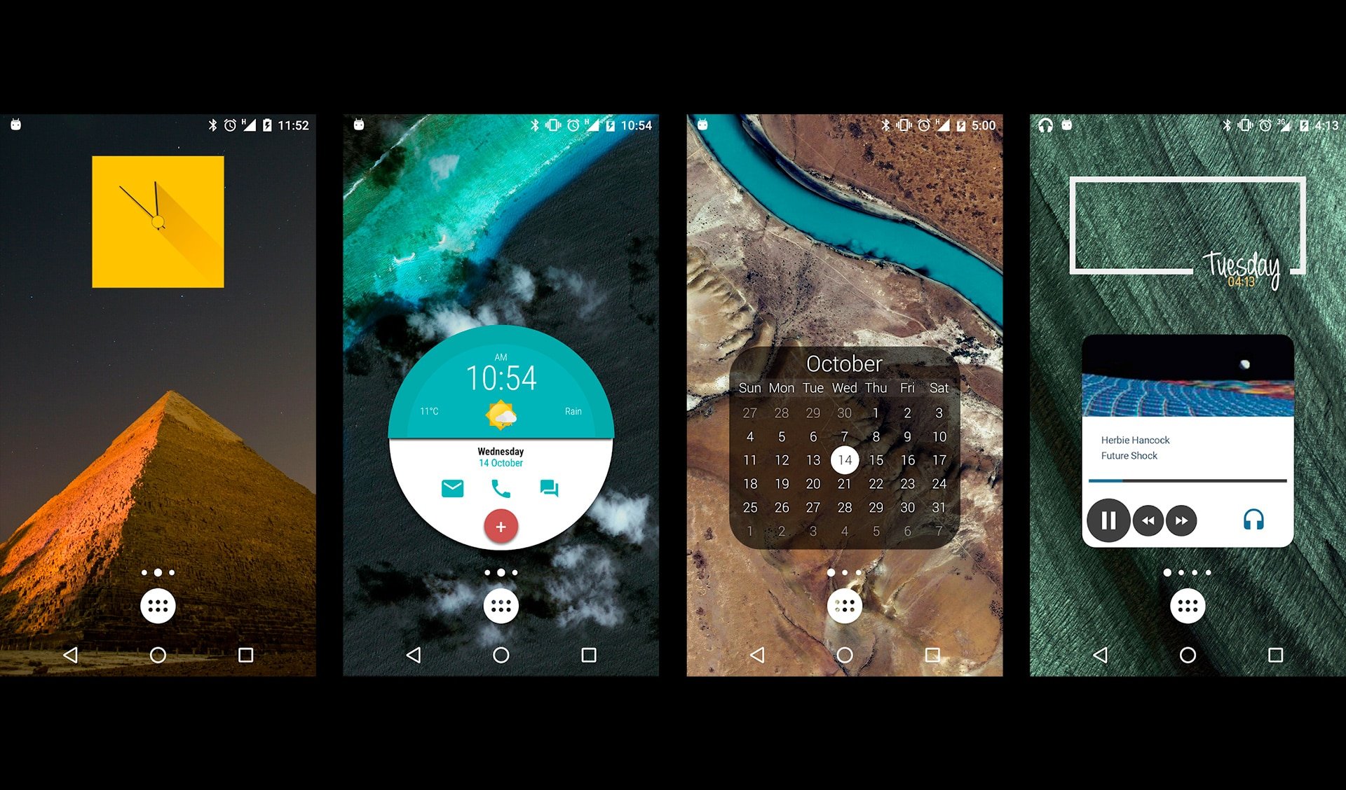 Widgets no Android (KWGT Kustom Widget Maker)