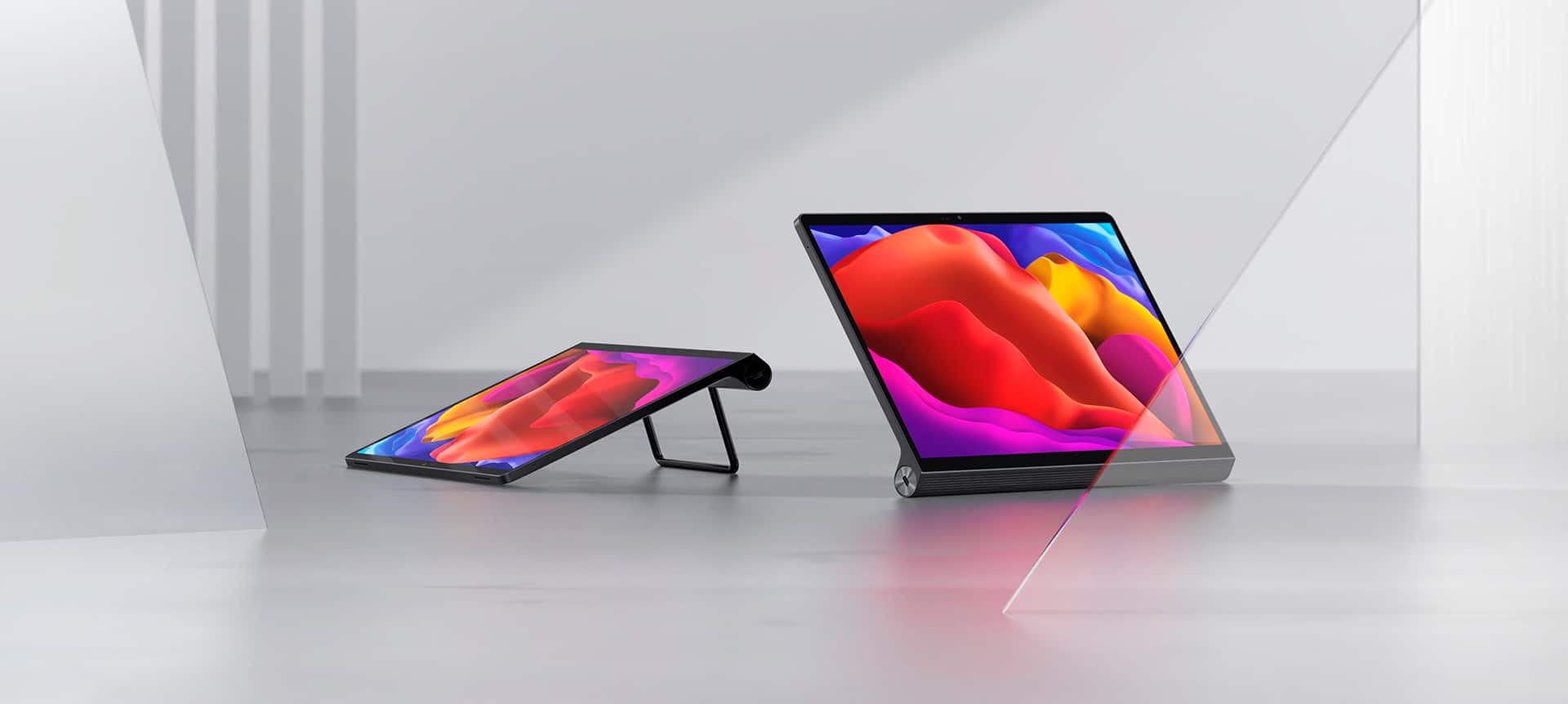Yoga Pad da Lenovo com sua alça/suporte