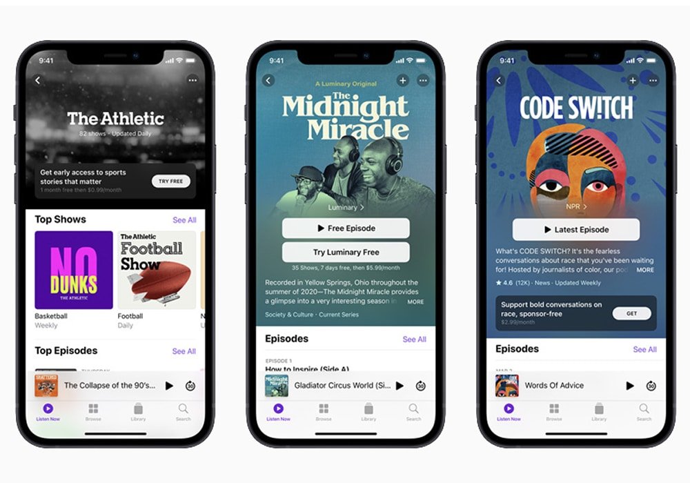Apple Podcastas contará com serviço de assinatura