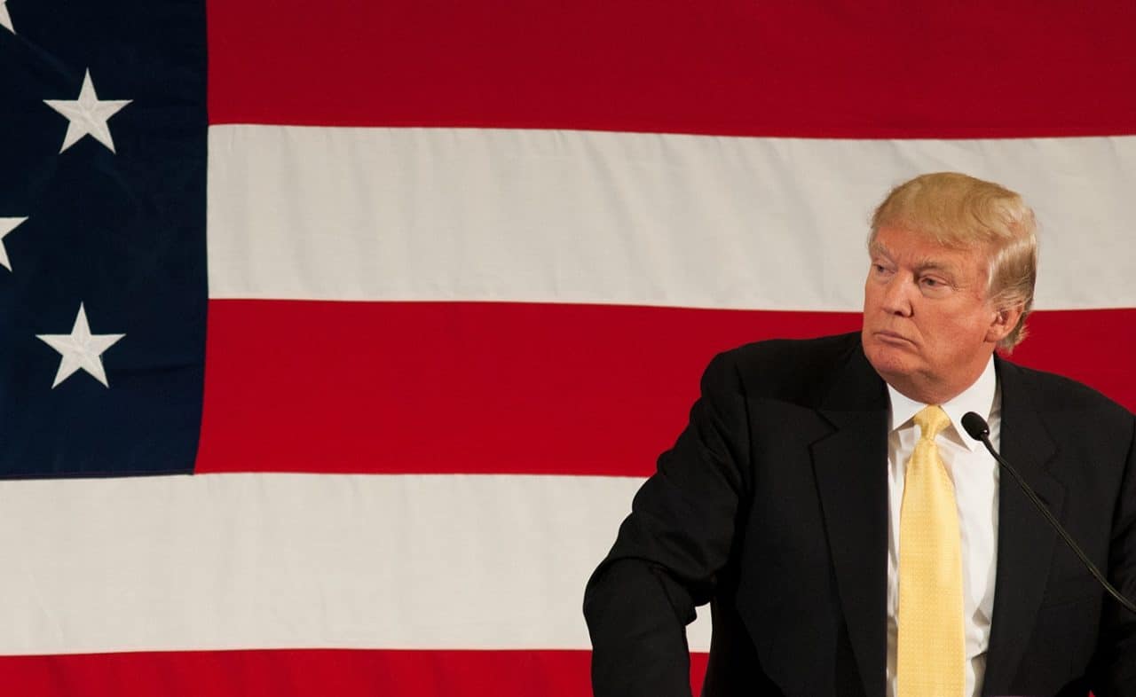 Donald Trump em um discurso