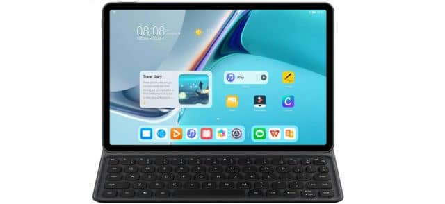 Imagem do tablet Huawei MatePad 11 e seu teclado smart
