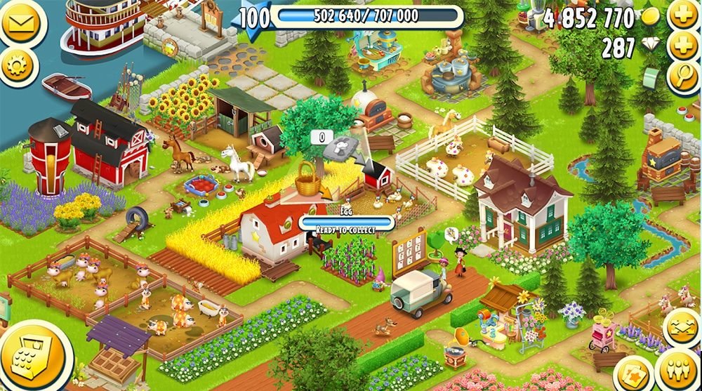Jogo de Fazenda Hay Day para Android e iOS