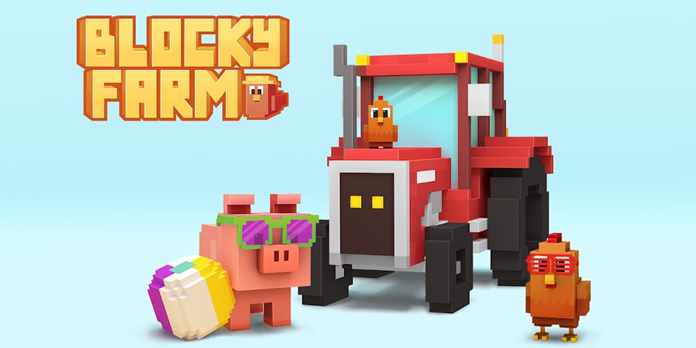 Jogo de fazenda Blocky Farm para Android e iOS