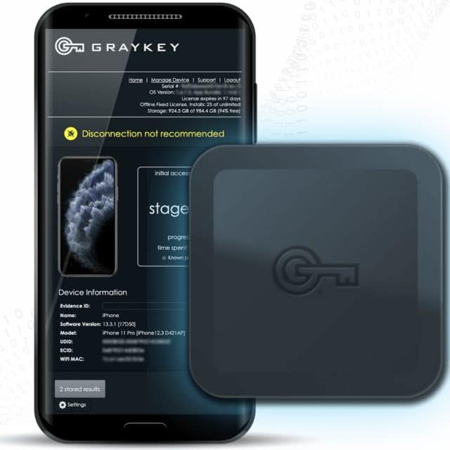 Gadget GrayKey usado pela polícia americana para desbloquear iPhones