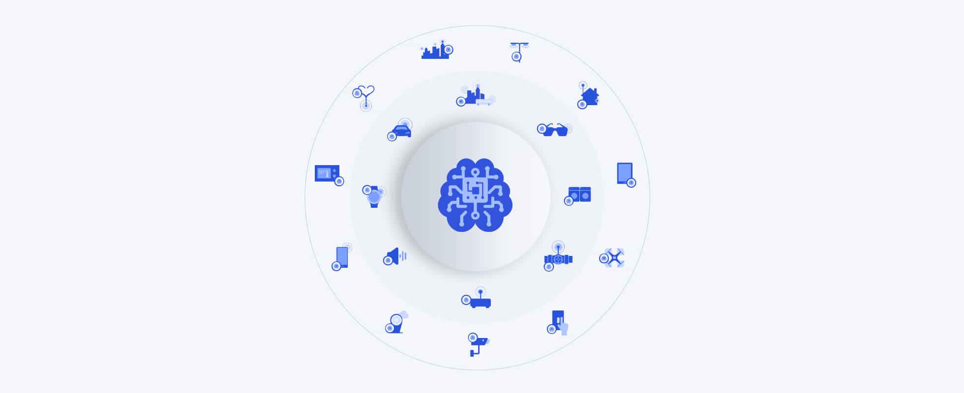 ilustração da Qualcomm sobre sua rede 5G e a comunicação
