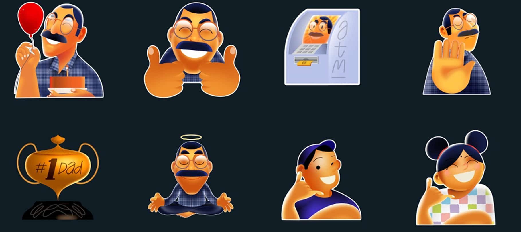 Pacotes de figurinhas do WhatsApp