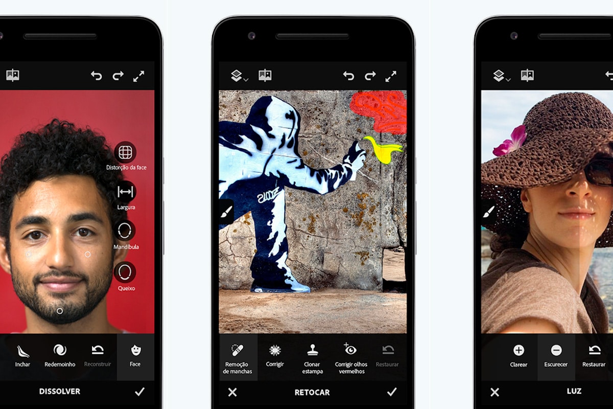 Adobe anuncia que Photoshop Mix e Photoshop Fix serão descontinuados na App Store. Divulgação: Adobe