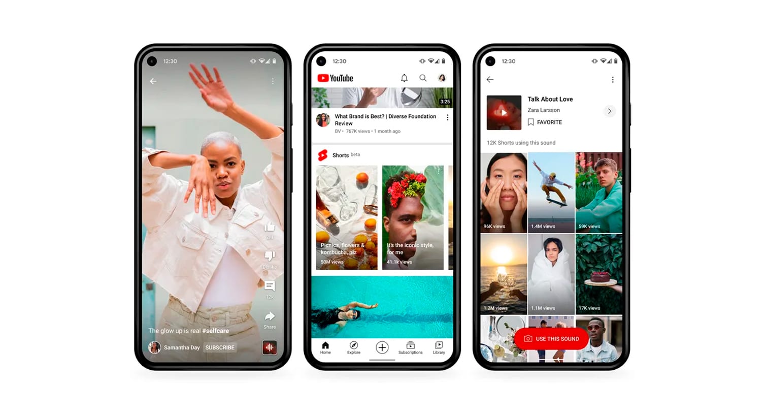 YouTube Shorts vai permitir samplear áudios de outros vídeos. Divulgação: YouTube