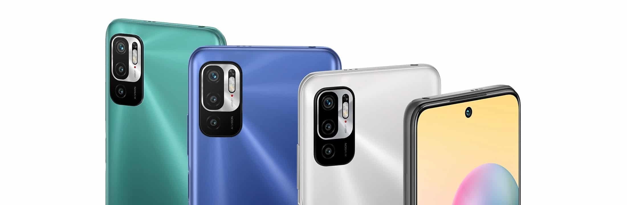 Redmi Note 10 5G que será lançado no Brasil em diversas cores