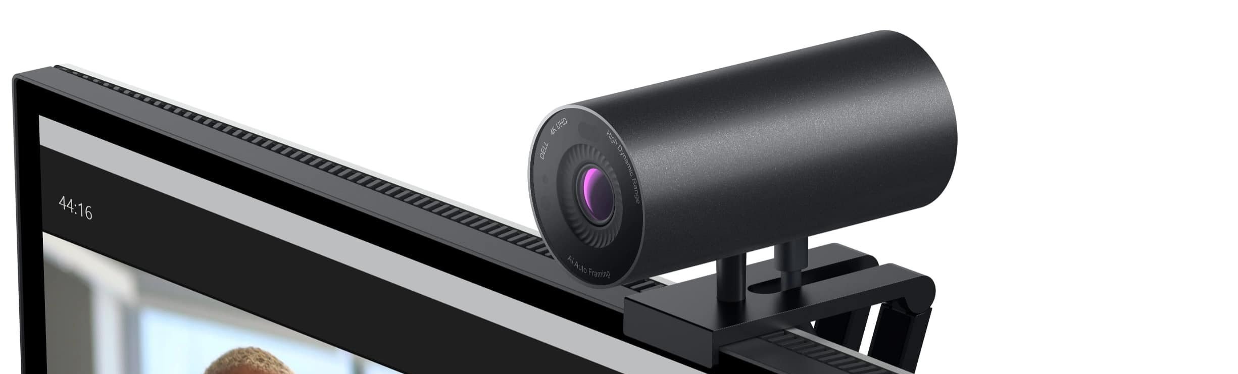 Imagem promocional da webcam Dell Ultrasharp 4K