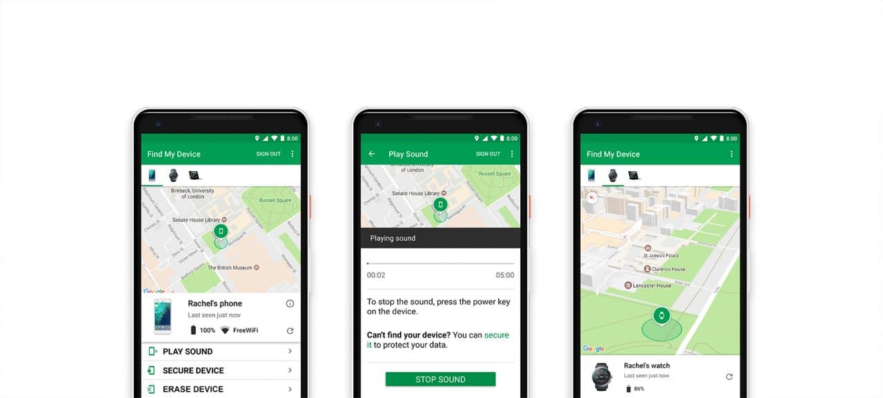 Google pode lançar novo recurso parecido com o Find My da Apple, usando redes de smartphones. Imagem é da versão atual.