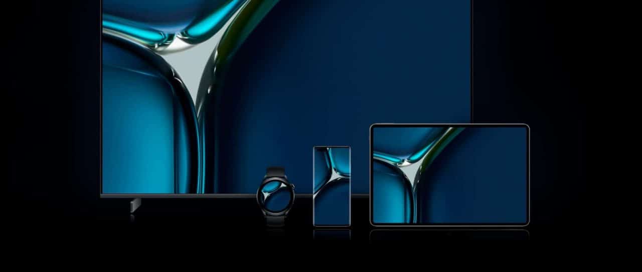 Telas de dispositivos com o HarmonyOS da Huawei