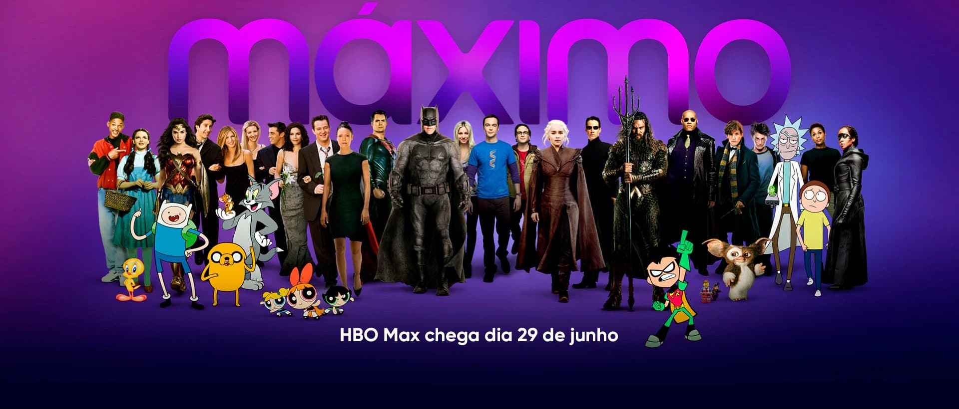 Imagem promocional do HBO Max