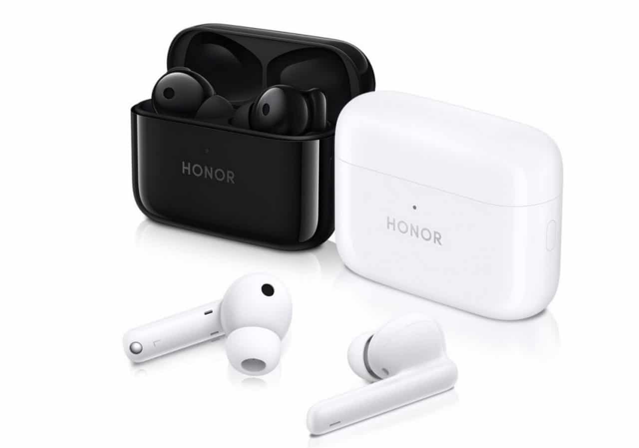 Imagem mostra cases e fones de ouvido Earbuds 2 SE, lançados pela Honor