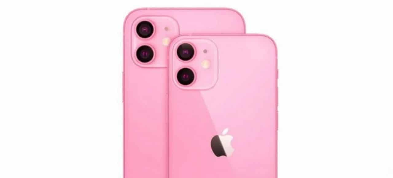 Imagem mostra suposto iPhone 13 na cor rosa, que pode chegar ao mercado