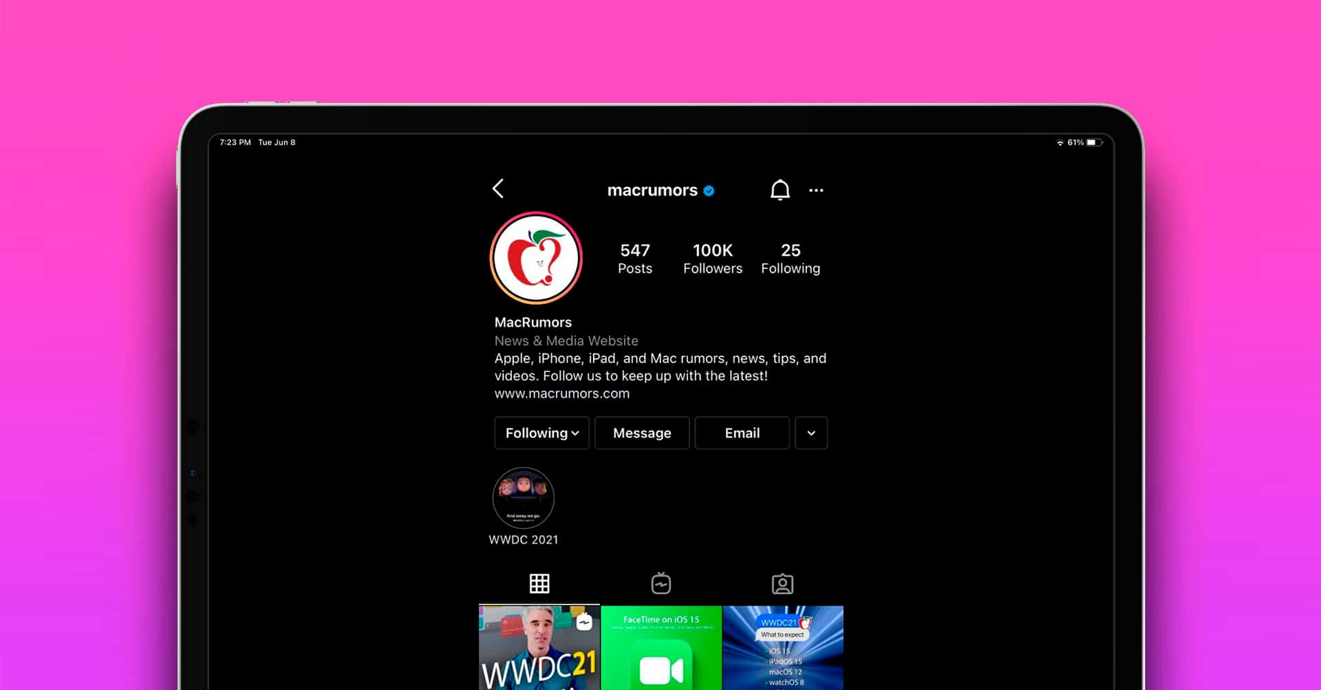 Captura de tela mostrando os apps de iPhone rodando na horizontal no iPadOS 15