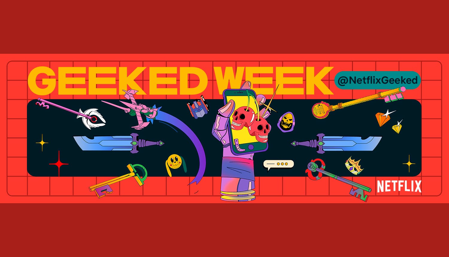 Banner da Netflix Geeked Week