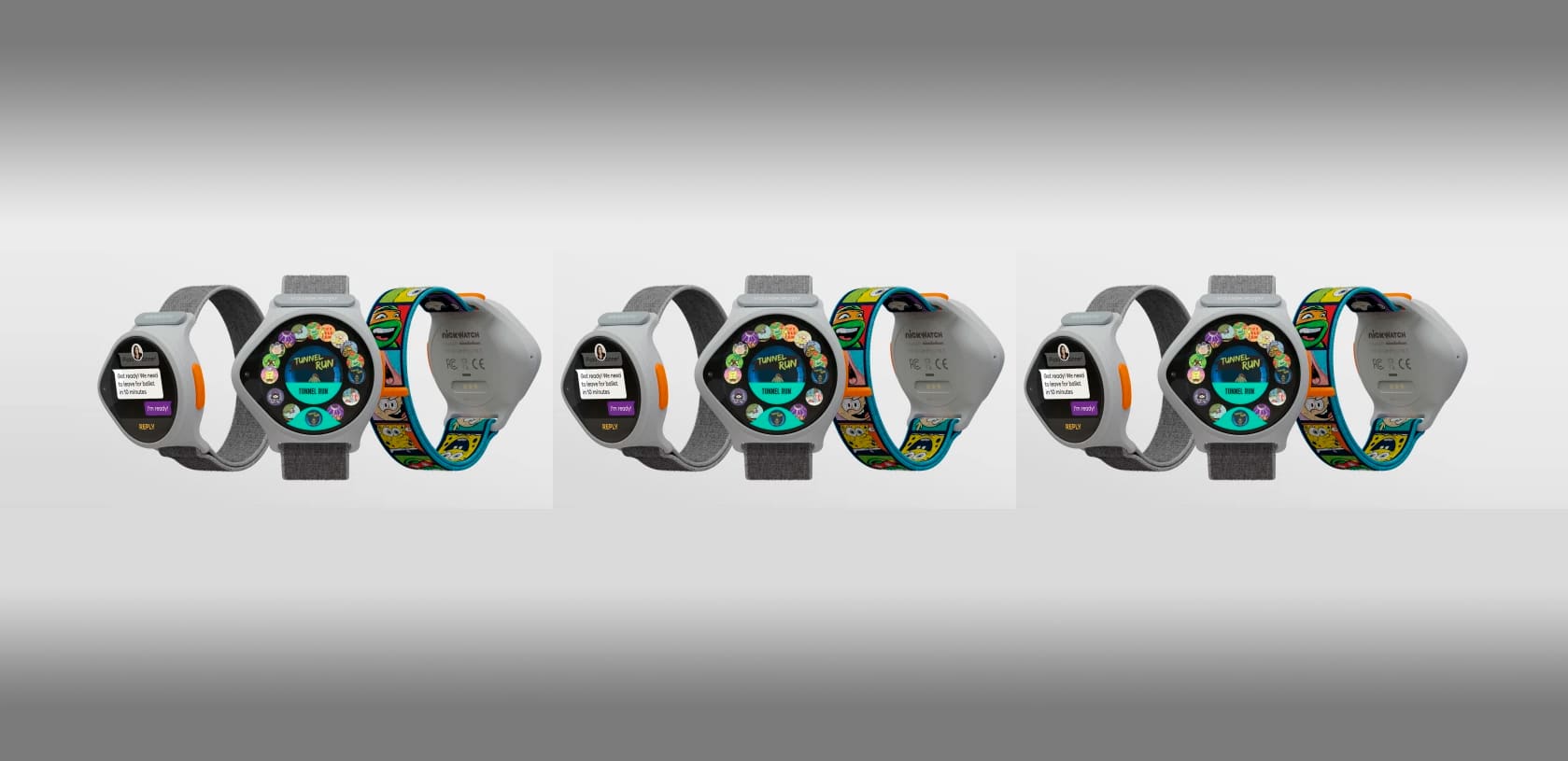 Imagem mostra primeiro smartwatch da Viacom, que terá conteúdo do canal Nickelodeon na tela