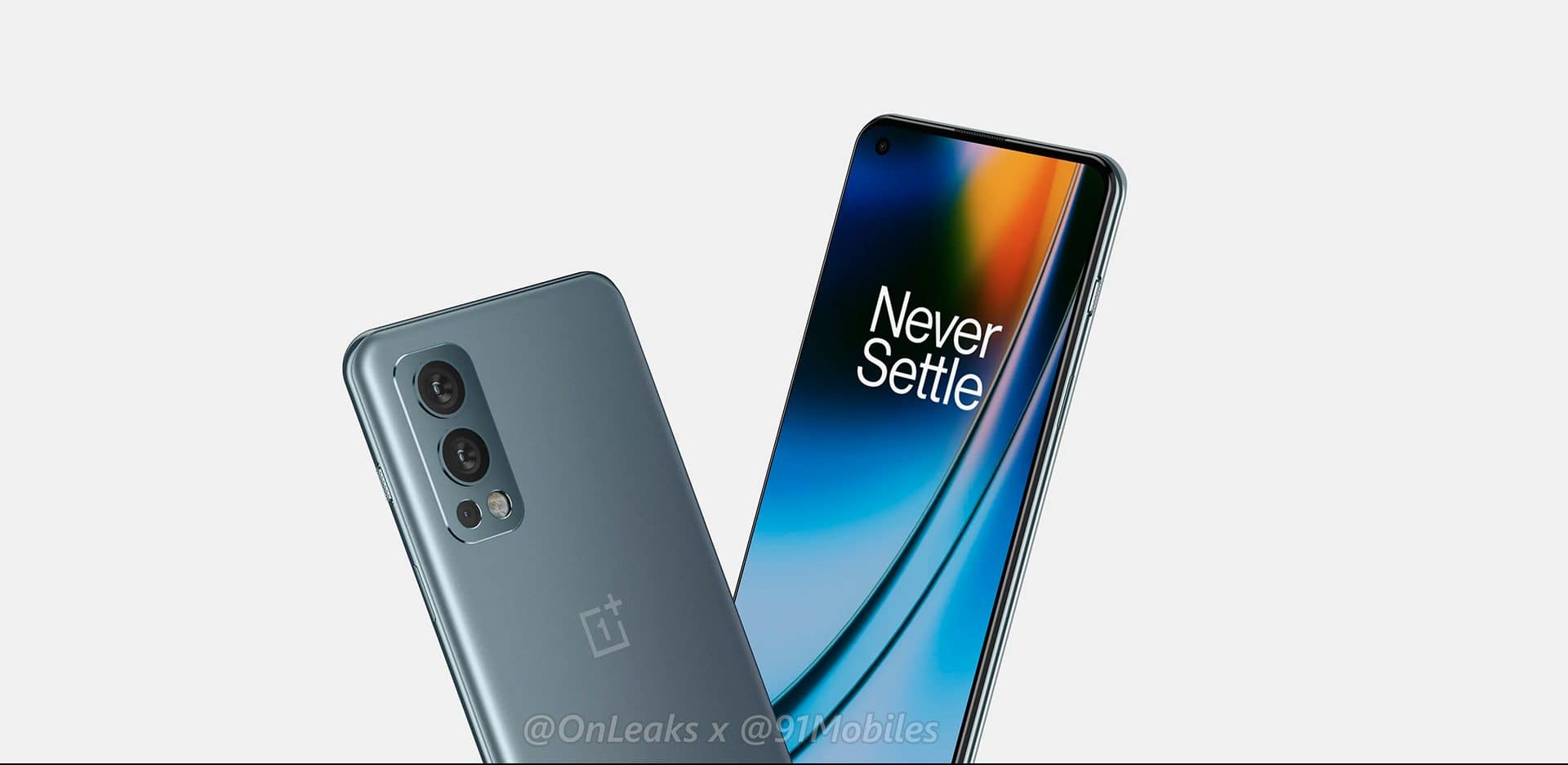 imagem de dois aparelhos OnePlus Nord 2