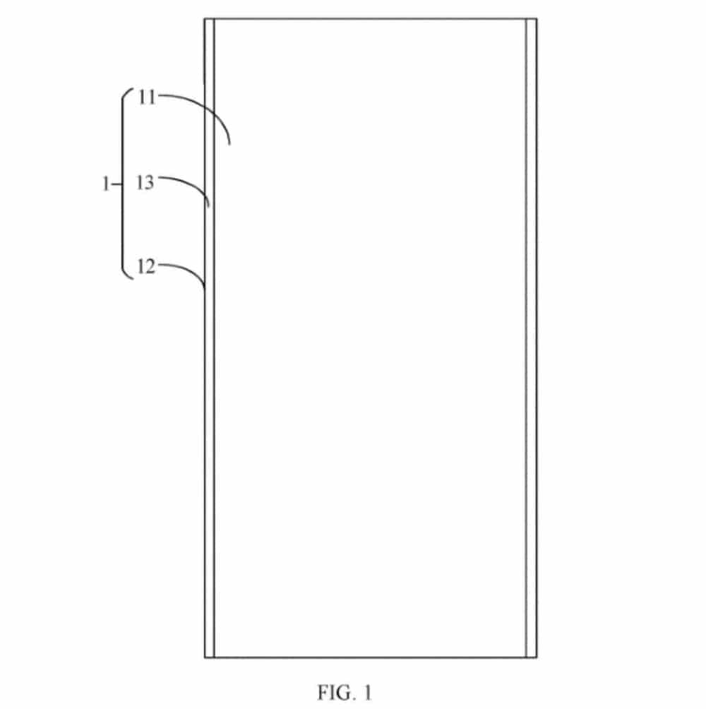 Imagem mostra patente de celular Xiaomi com tela curva e sensor de digital na lateral