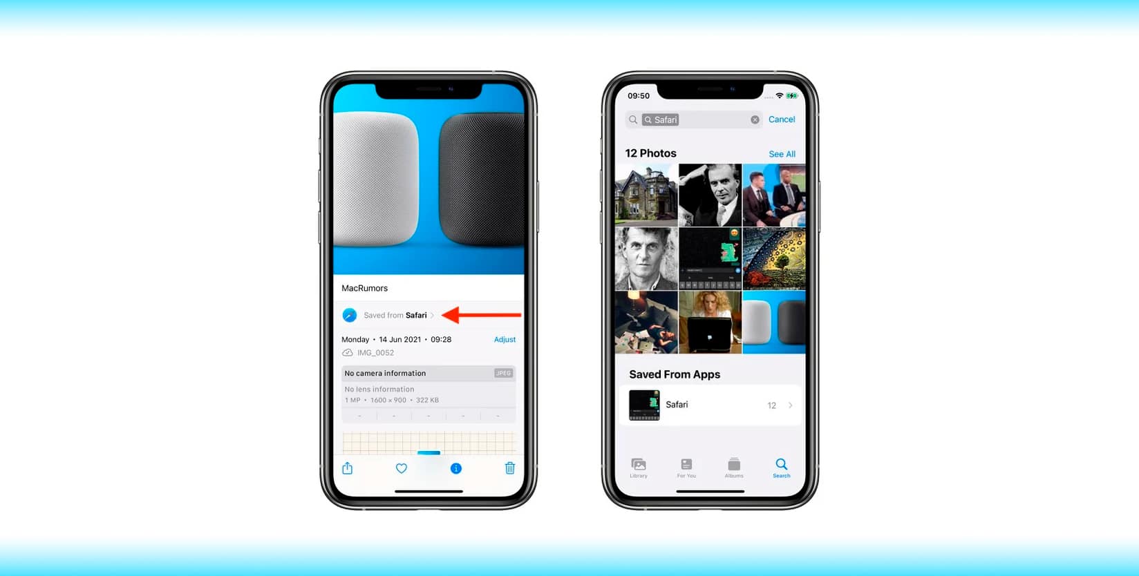 Captura de tela da nova função do app Fotos no iOS 15