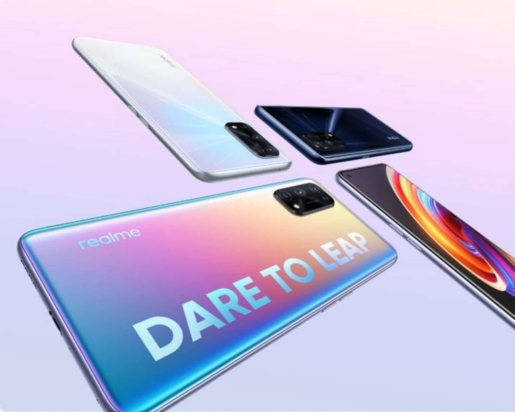 Imagem mostra celulares genéricos da Realme, indicando que o X9 Pro está perto de ser lançado