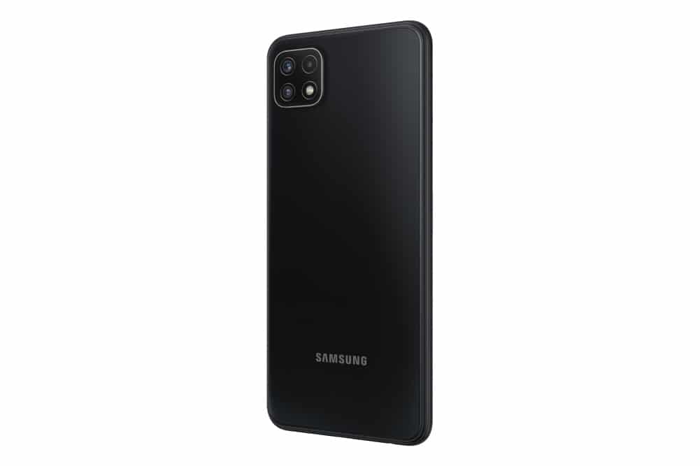 Imagem mostra Samsung Galaxy A22, o 5G mais barato da marca