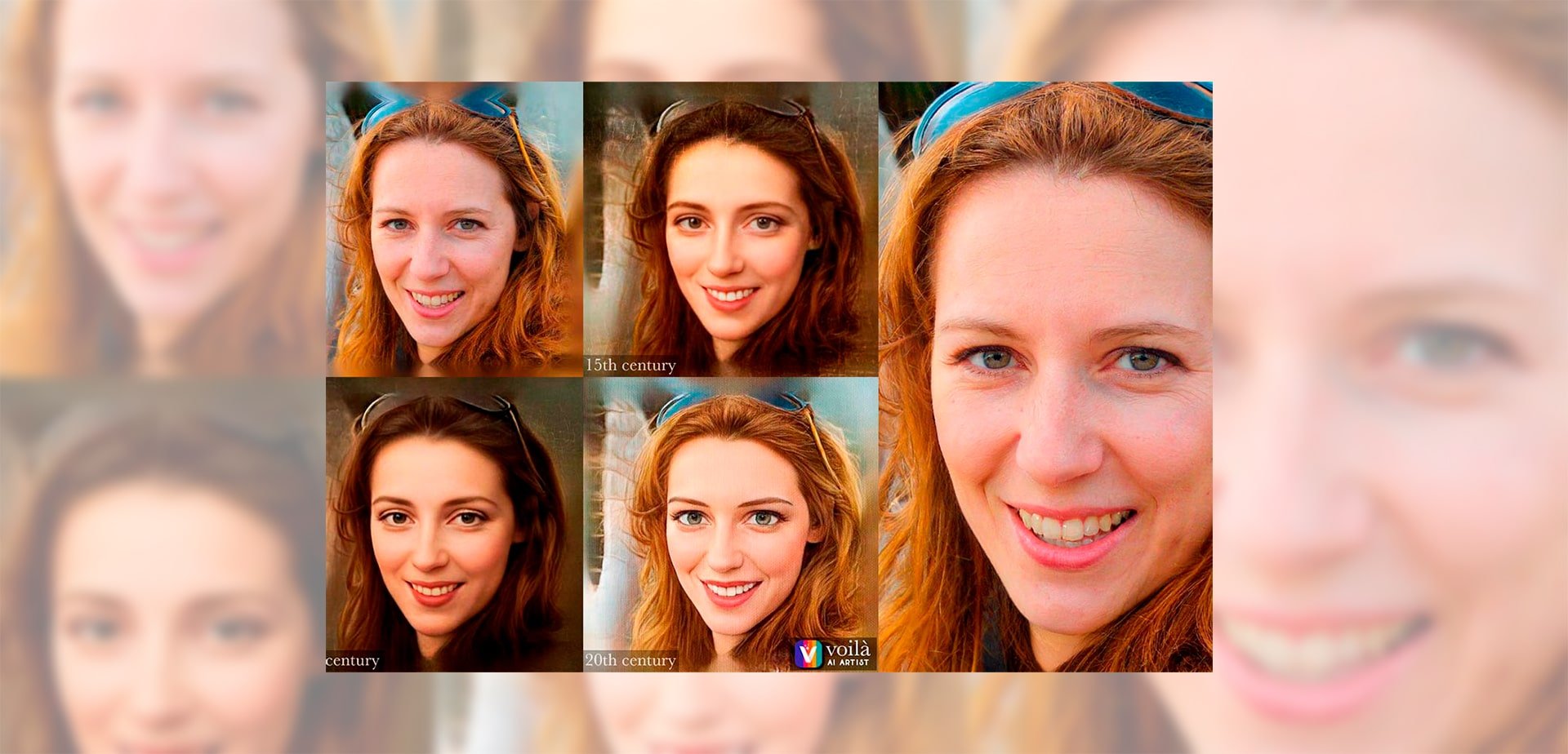 sequência de imagens do Voilá