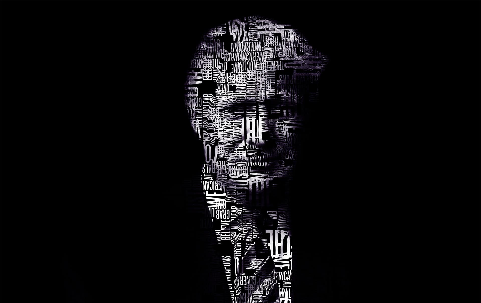 imagem artística do rosto de Donald Trump para ilustrar que a Apple vazou dados de usuários para seu governo