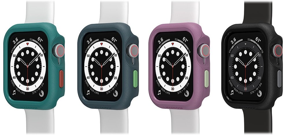 As 4 cores do case de plástico reciclado para Apple Watch