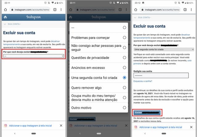Como Excluir Sua Conta Do Instagram Definitivamente Pelo Celular Vida Celular